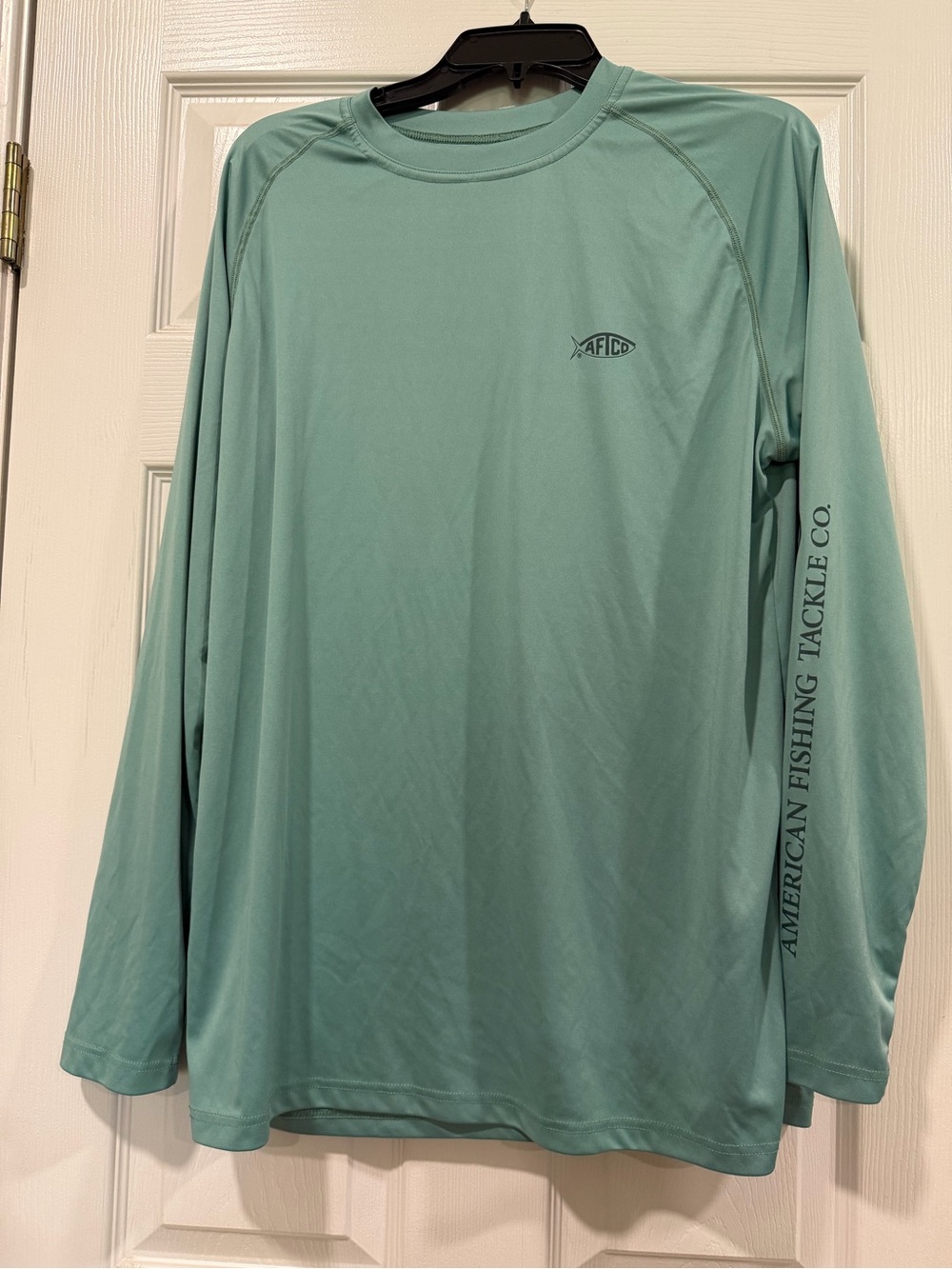 AFTCO Men's Long-Sleeve Performance Shirt - Seafoam Green